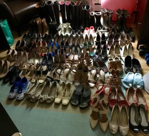 konmari clothing category subcategory footwear before