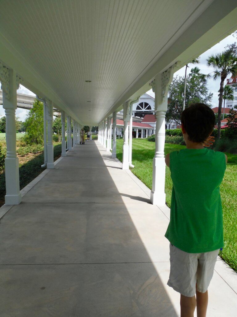 covered exterior walkway