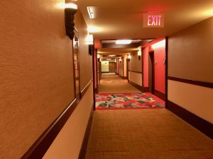 Polynesian studio villas hallway