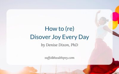 Re-discovering joy in your daily life